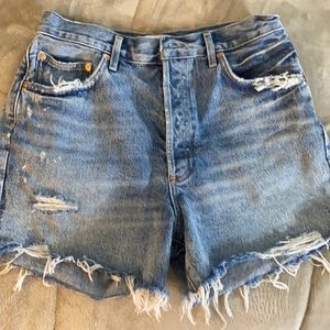 Agolde Los Angeles denim shorts button fly size29